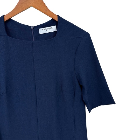 MM LAFLEUR Emily Pocket Dress Work Career Professional Blue - Picture 3 of 7